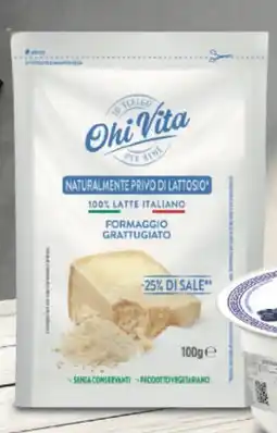 Supermercati Piccolo Ohi vita formaggio grattugiato offerta