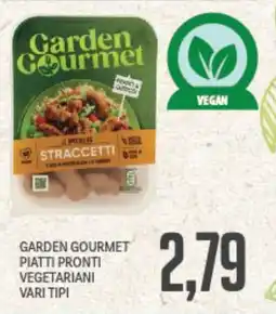 Supermercati Piccolo Garden gourmet piatti pronti vegetariani vari tipi offerta