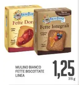 Supermercati Piccolo Mulino bianco fette biscottate linea offerta