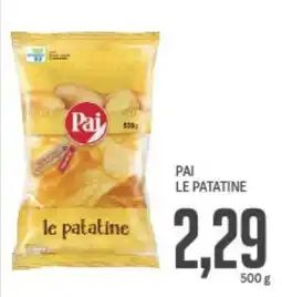 Supermercati Piccolo Pai le patatine offerta