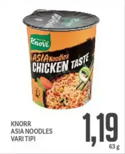 Supermercati Piccolo Knorr asia noodles vari tipi offerta