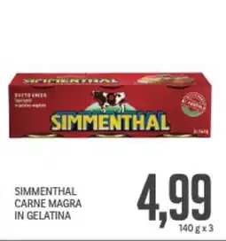 Supermercati Piccolo Simmenthal carne magra in gelatina offerta