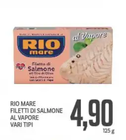 Supermercati Piccolo Rio mare filetti di salmone al vapore vari tipi offerta