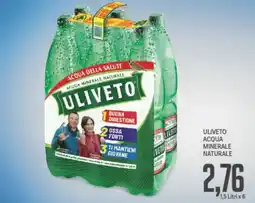 Supermercati Piccolo Uliveto acqua minerale naturale offerta