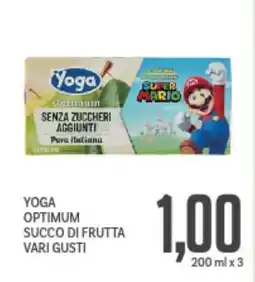 Supermercati Piccolo Yoga optimum succo di frutta vari gusti offerta
