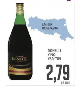 Supermercati Piccolo Donelli vino vari tipi offerta