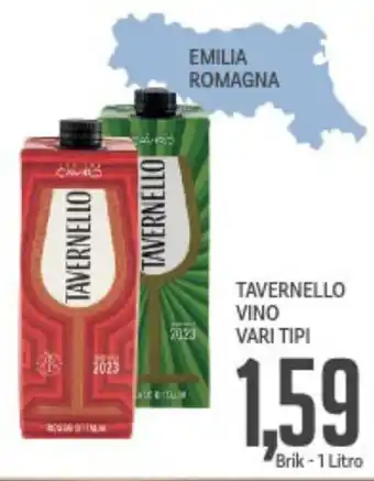 Supermercati Piccolo Tavernello vino vari tipi offerta