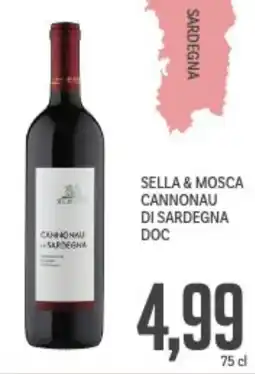 Supermercati Piccolo Sella & mosca cannonau di sardegna DOC offerta