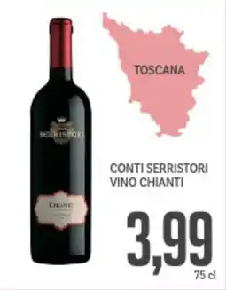 Supermercati Piccolo Conti serristori vino chianti offerta