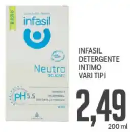 Supermercati Piccolo Infasil detergente intimo vari tipi offerta
