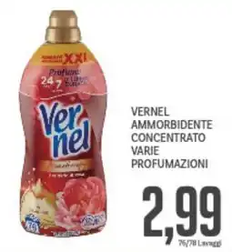Supermercati Piccolo Vernel ammorbidente concentrato varie profumazioni offerta