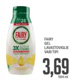 Supermercati Piccolo Fairy gel lavastoviglie vari tipi offerta