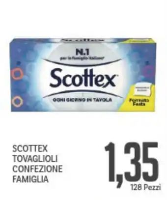 Supermercati Piccolo Scottex tovaglioli confezione famiglia offerta