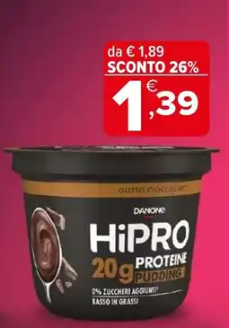 Iperal Danone hipro pudding offerta