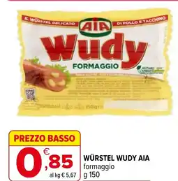 Iperal Würstel wudy AIA offerta