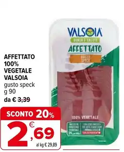 Iperal Affettato 100% vegetale VALSOIA offerta