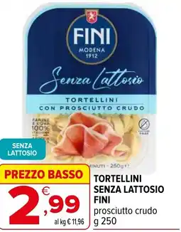 Iperal Tortellini senza lattosio FINI offerta