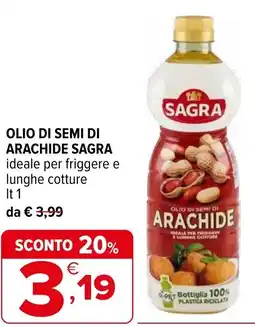 Iperal Olio di semi di arachide SAGRA offerta
