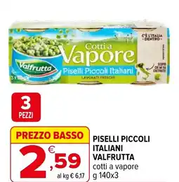 Iperal Piselli piccoli italiani VALFRUTTA offerta
