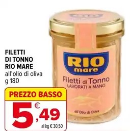 Iperal Filetti di tonno RIO MARE offerta
