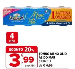 Iperal Tonno meno olio ÀS DO MAR offerta