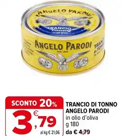 Iperal Trancio di tonno ANGELO PARODI offerta