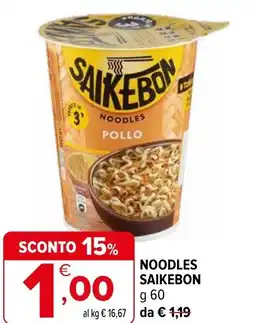 Iperal Noodles SAIKEBON offerta