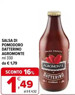 Iperal Salsa di pomodoro datterino AGROMONTE offerta