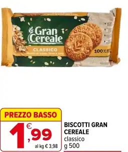 Iperal Biscotti GRAN CEREALE offerta