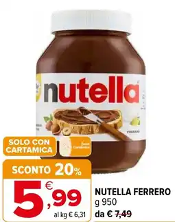 Iperal Nutella FERRERO offerta
