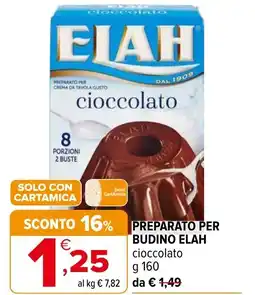 Iperal Preparato per BUDINO ELAH cioccolato offerta