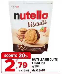 Iperal Nutella biscuits FERRERO offerta