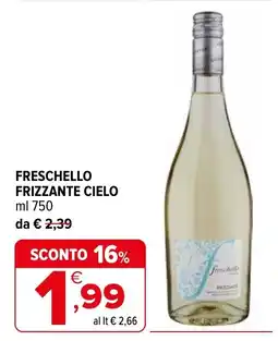 Iperal Freschello frizzante CIELO offerta