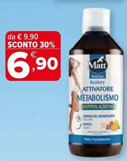 Iperal Matt nutrition kcalory attivatore metabolismo offerta