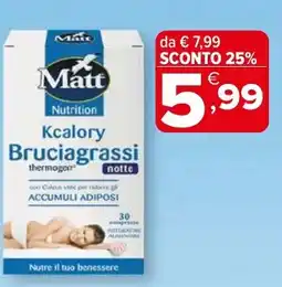 Iperal Matt Kcalory Bruciagrassi offerta