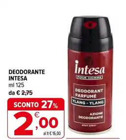 Iperal Deodorante INTESA offerta