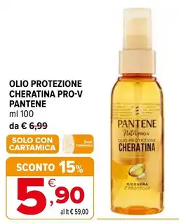 Iperal Olio protezione cheratina pro-v PANTENE offerta