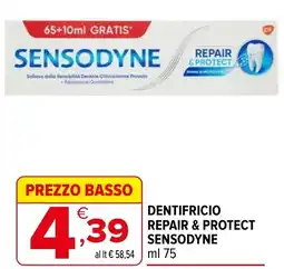 Iperal Dentifricio repair & protect SENSODYNE offerta