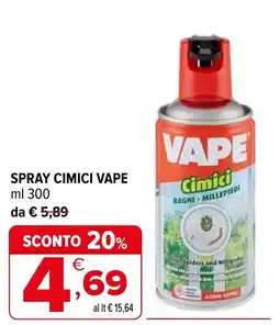 Iperal Spray cimici VAPE offerta