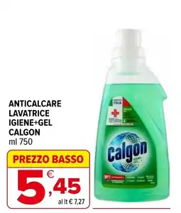 Iperal Anticalcare lavatrice igiene+gel CALGON offerta