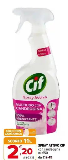 Iperal Spray attivo CIF offerta