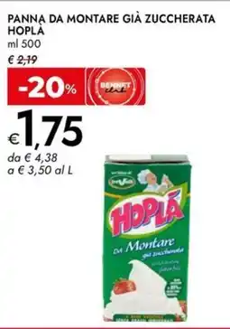 Bennet Panna da montare già zuccherata HOPLA offerta