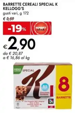 Bennet Barrette cereali special k KELLOGG'S offerta