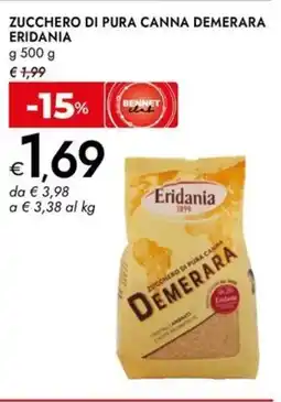 Bennet Zucchero di pura canna demerara ERIDANIA offerta