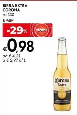 Bennet Birra extra CORONA offerta