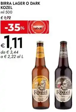 Bennet Birra lager o dark KOZEL offerta