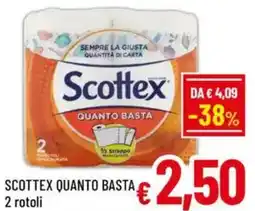 A&O Scottex quanto basta, 2 rotoli offerta