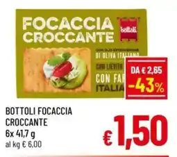 A&O Bottoli focaccia croccante offerta