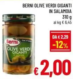 A&O Berni olive verdi giganti in salamoia offerta