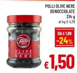 A&O Polli olive nere denocciolate offerta